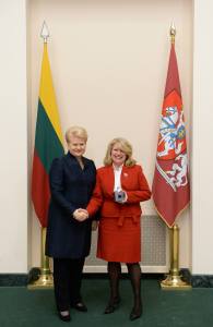 Dalia Grybauskaitė and Cindy Pasky